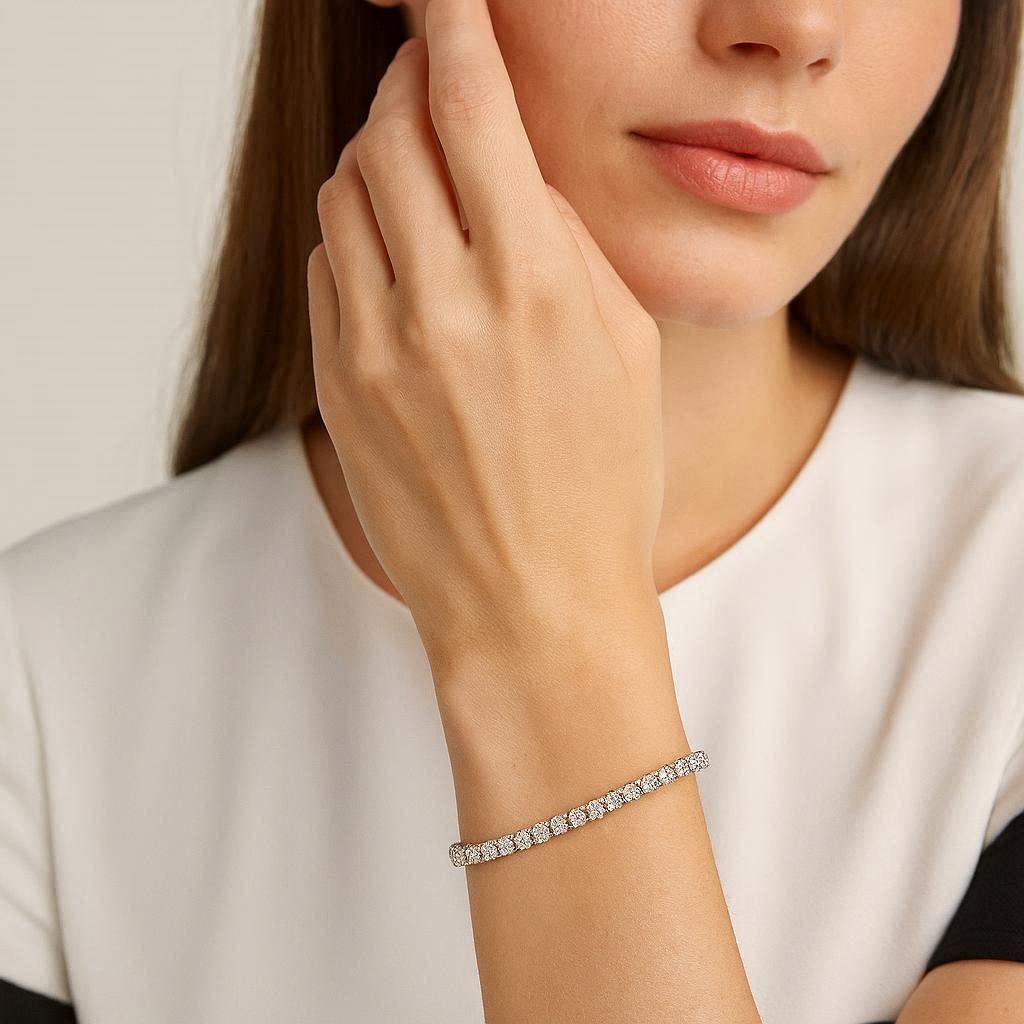 Bracciale Tennis in Acciaio