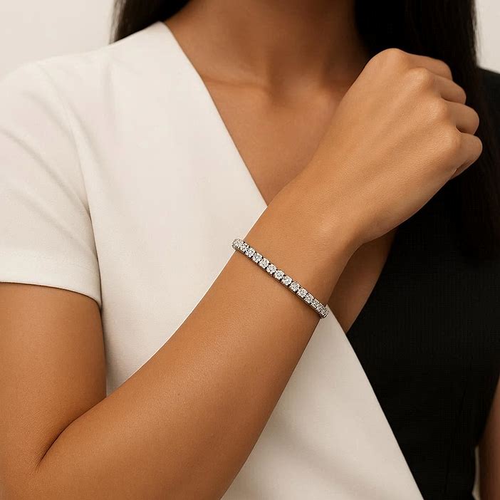 Bracciale Tennis in Acciaio