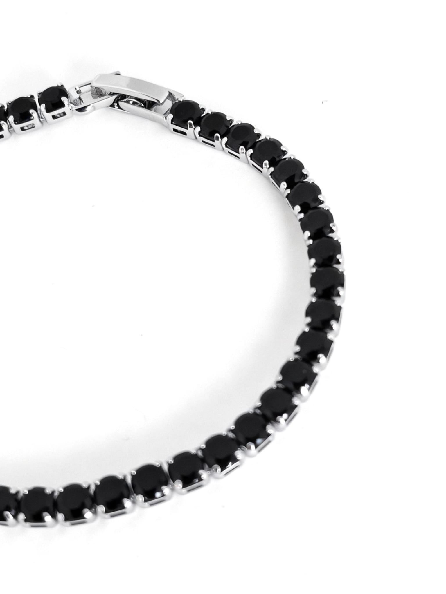 Bracciale Tennis Nero Prestige