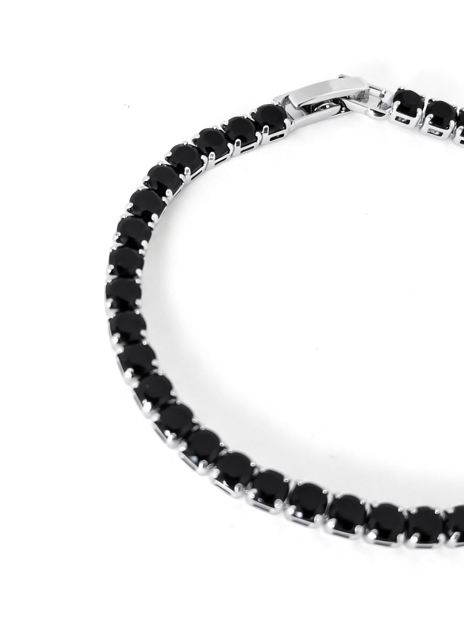 Bracciale Tennis Nero Prestige