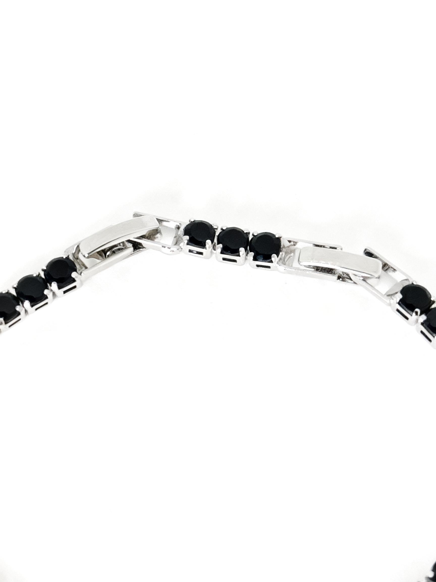 Bracciale Tennis Nero Prestige