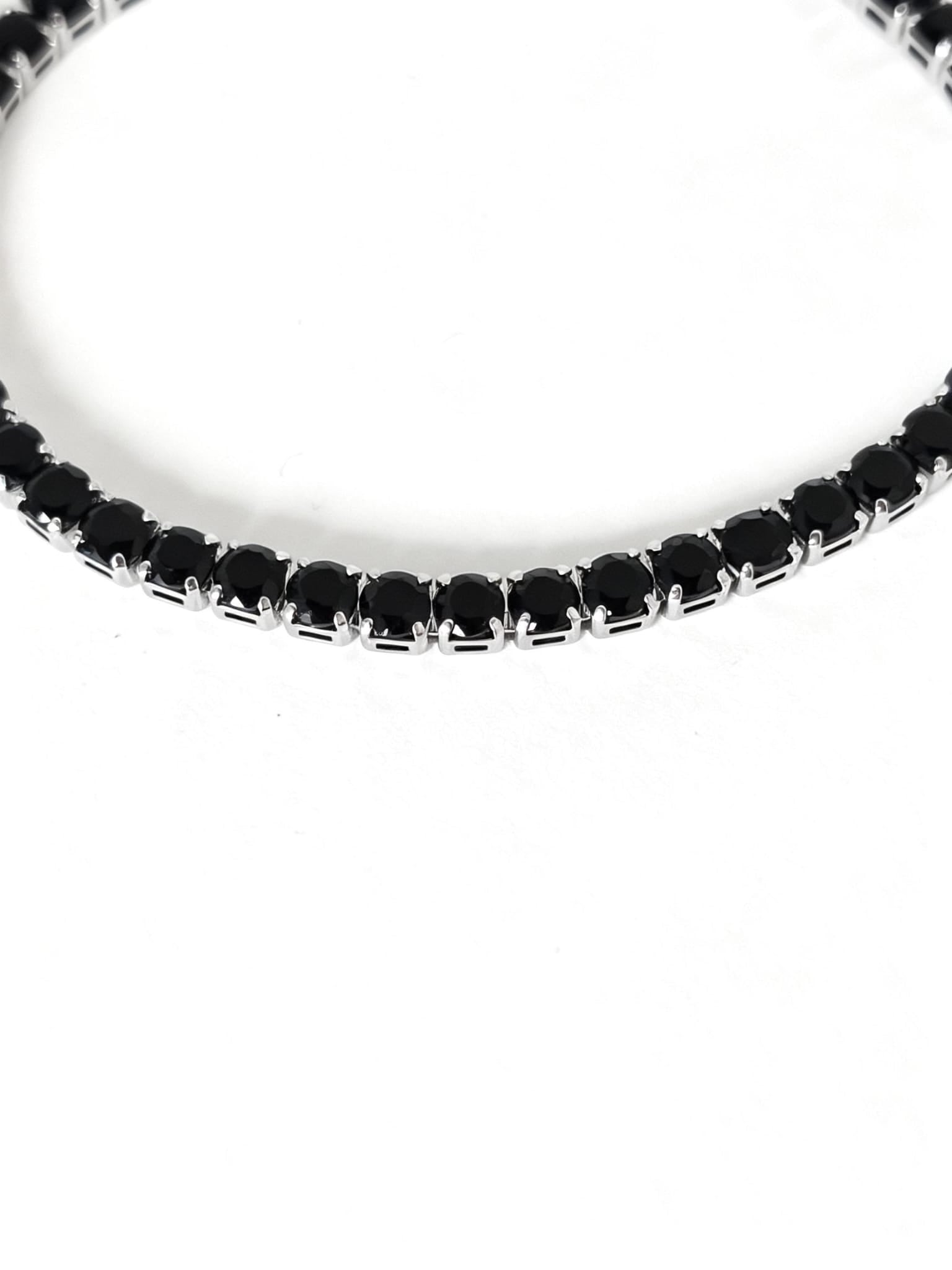 Bracciale Tennis Nero Prestige