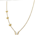 Collana con Farfalle in Acciaio