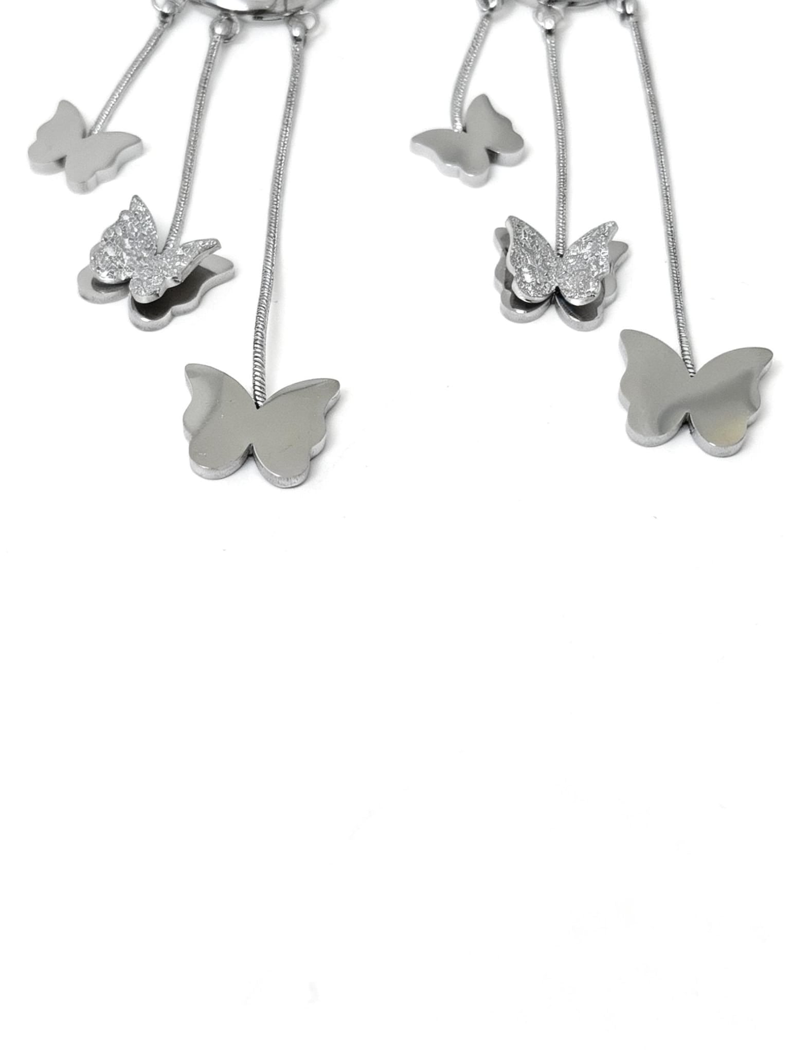 Orecchini Cerchio Farfalle