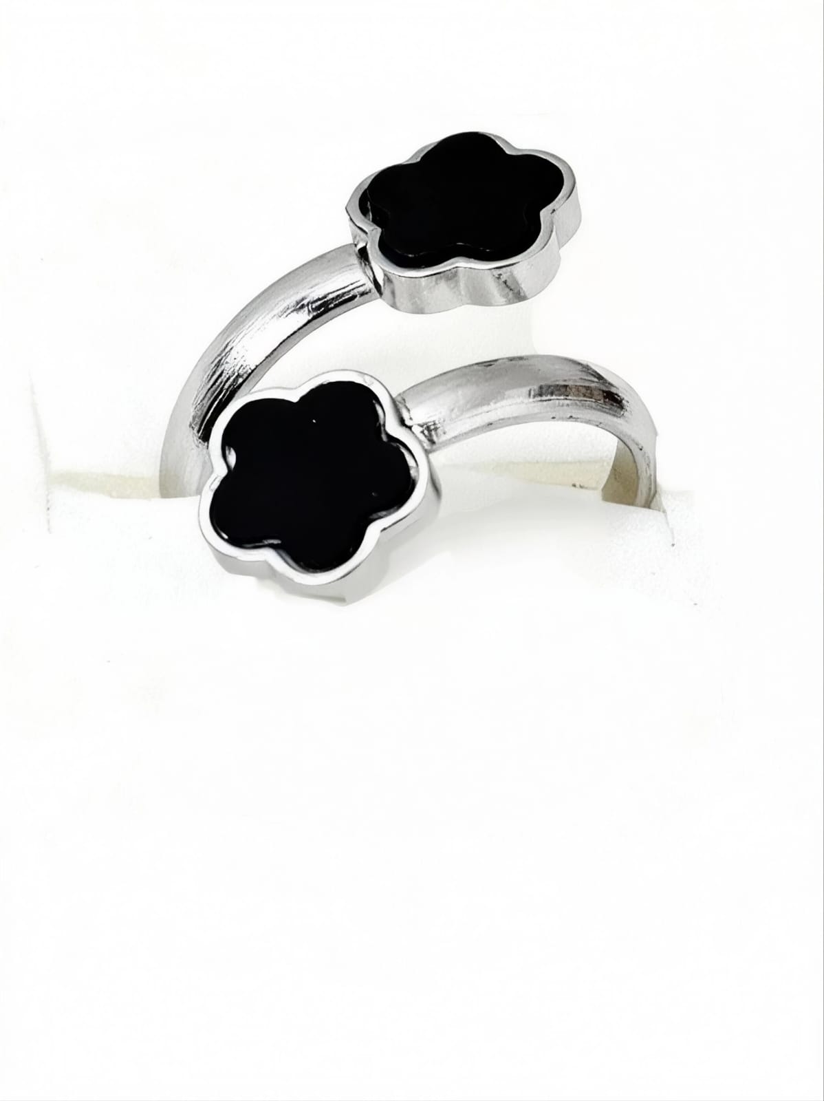 Anello Doppio Fiore Elegance