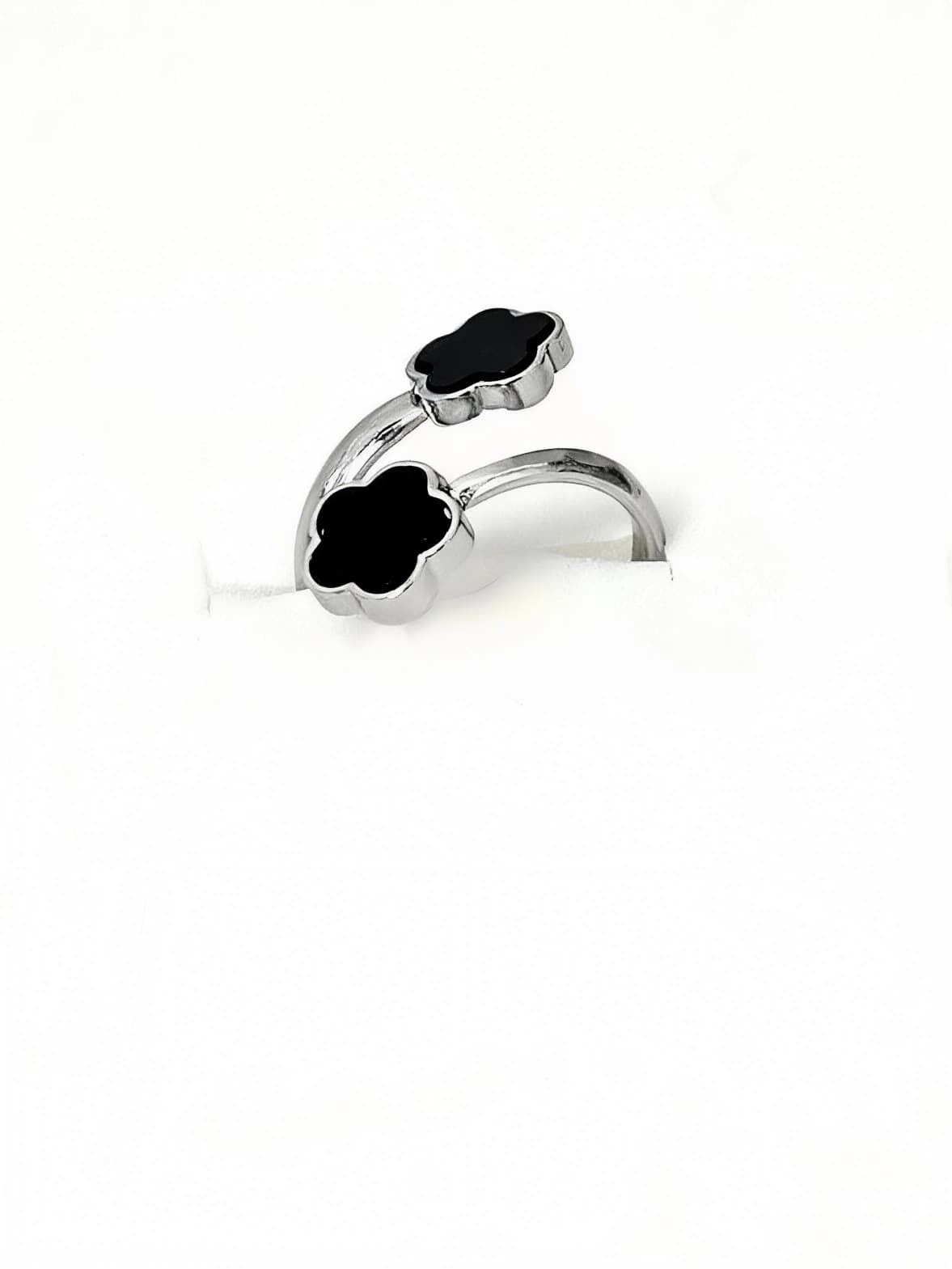 Anello Doppio Fiore Elegance