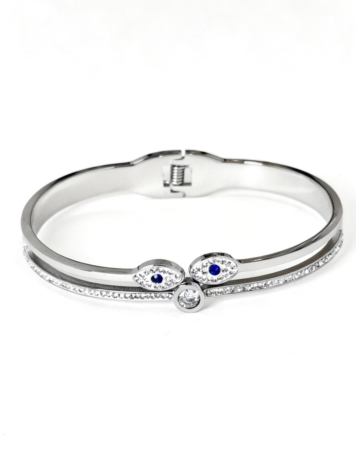 Bracciale Acciaio Occhi di Luce