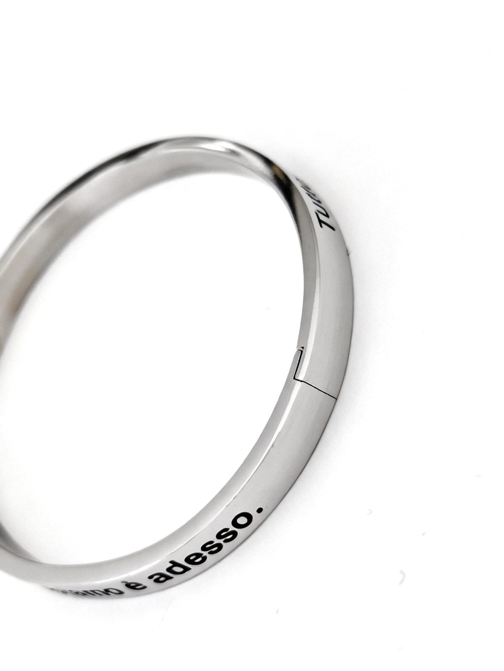 Bracciale Acciaio Qui e Ora