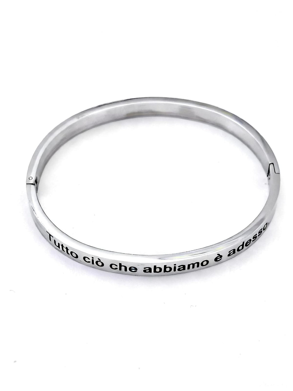 Bracciale Acciaio Qui e Ora