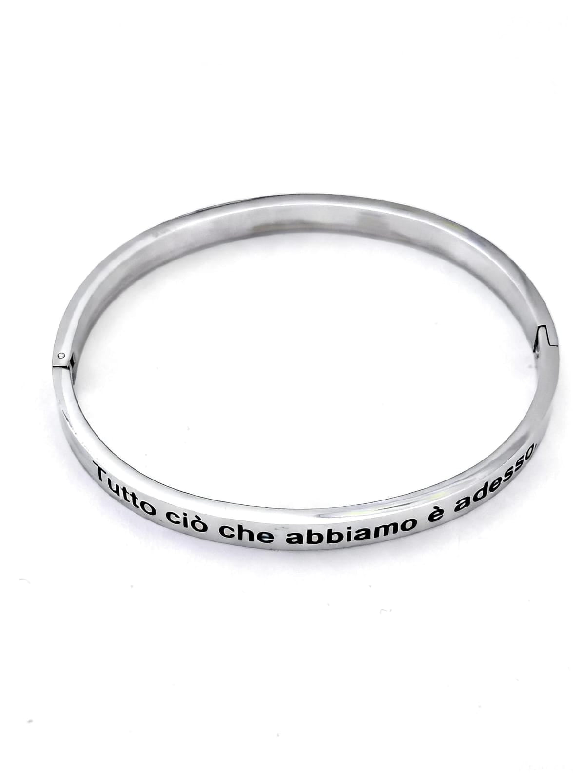 Bracciale Acciaio Qui e Ora