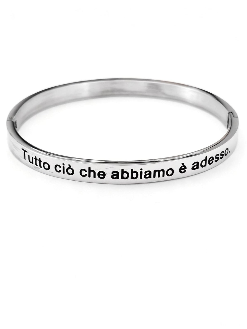 Bracciale Acciaio Qui e Ora
