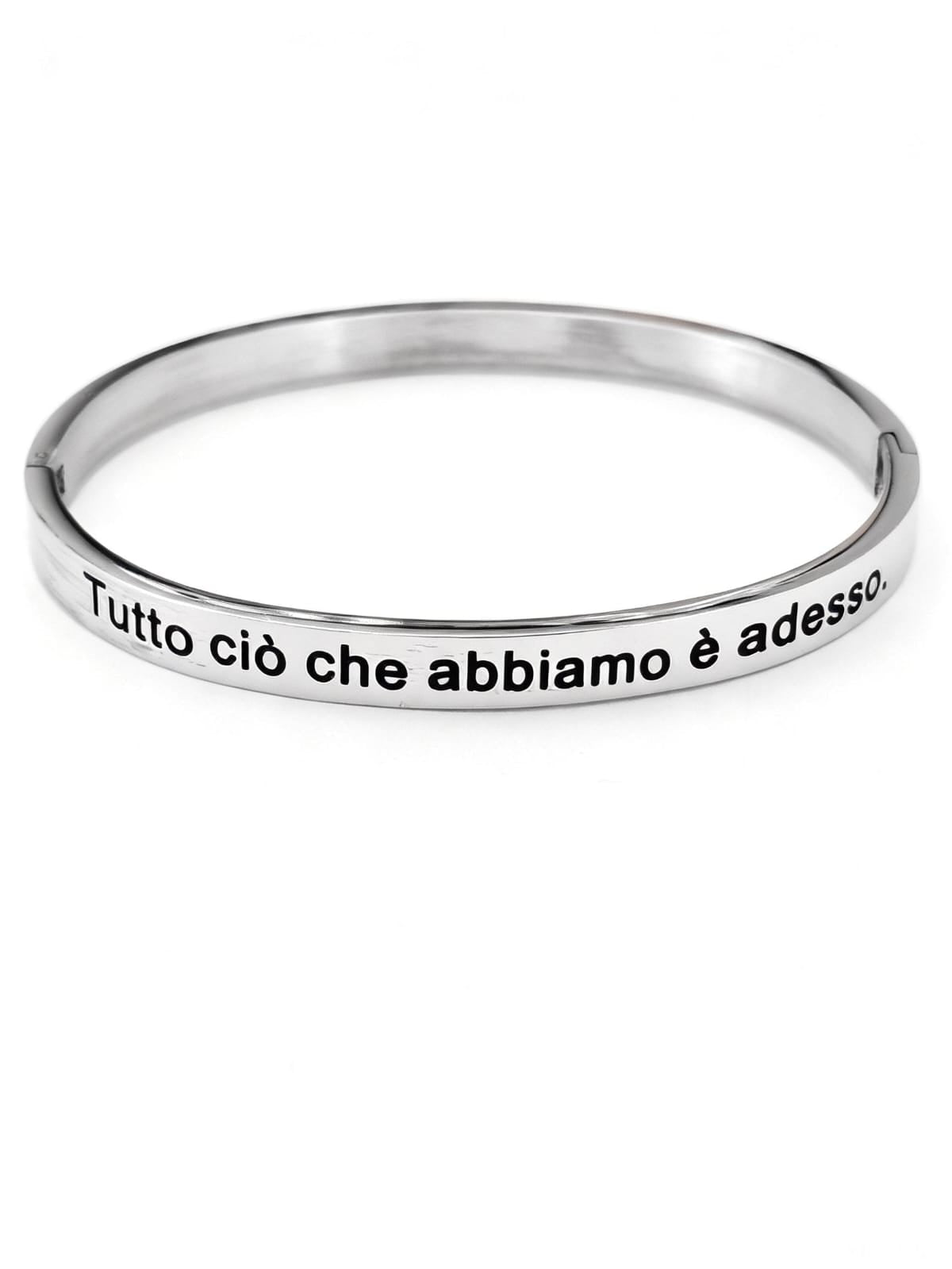 Bracciale Acciaio Qui e Ora