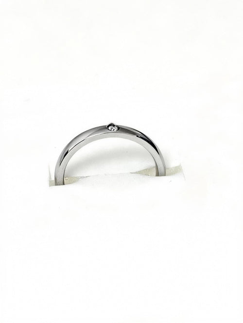Anello Fedina Acciaio Infinito