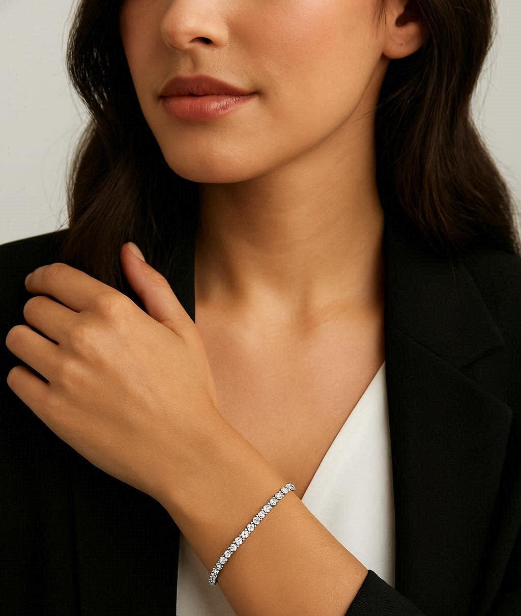 Bracciale Tennis in Acciaio