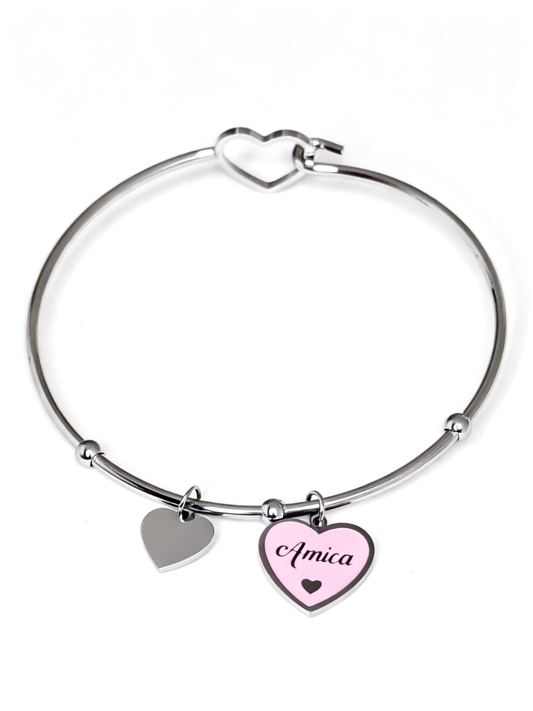 Bracciale Rigido Amica con Cuore